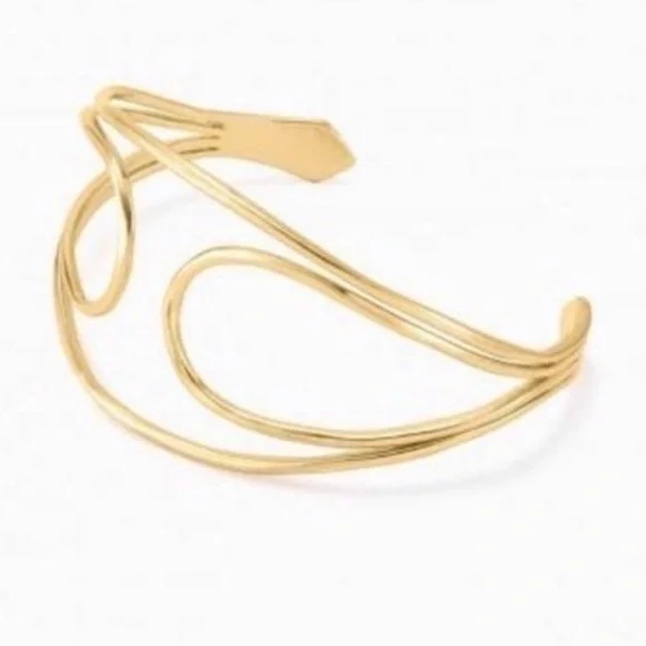 :: Stella & Dot⚜️[GOLD] Fitz Cuff Bracelet - Picture 8 of 8